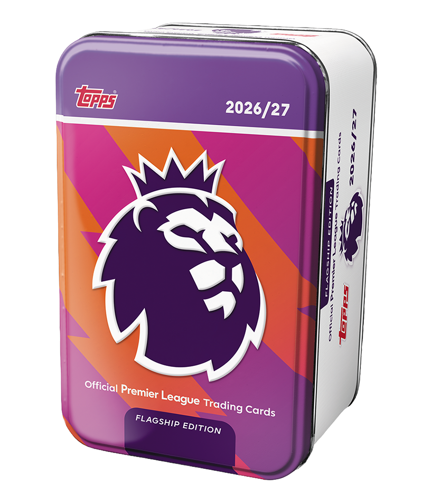 Topps Flagship Premier League 2026/27 – Super Tin – Beispielmotiv, Lieferung 1 Tin