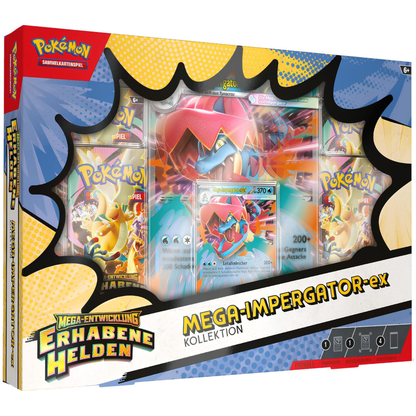 Pokémon Erhabene Helden – Mega-Impergator-ex Kollektion, deutsche Ausgabe