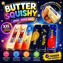 Butter Squishy Groß Bunte Welt