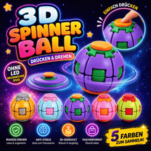 3D Model Spinner - Transforming Press & Spin Ball