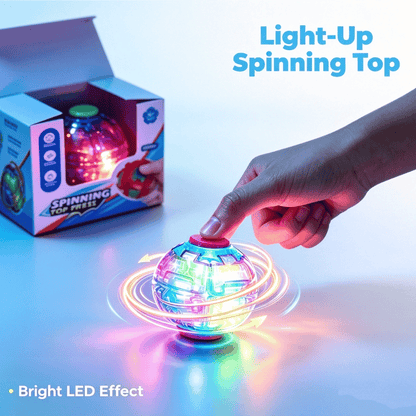 3D LED Spinner - Leuchtender Press & Spin Ball