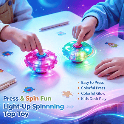 3D LED Spinner - Leuchtender Press & Spin Ball