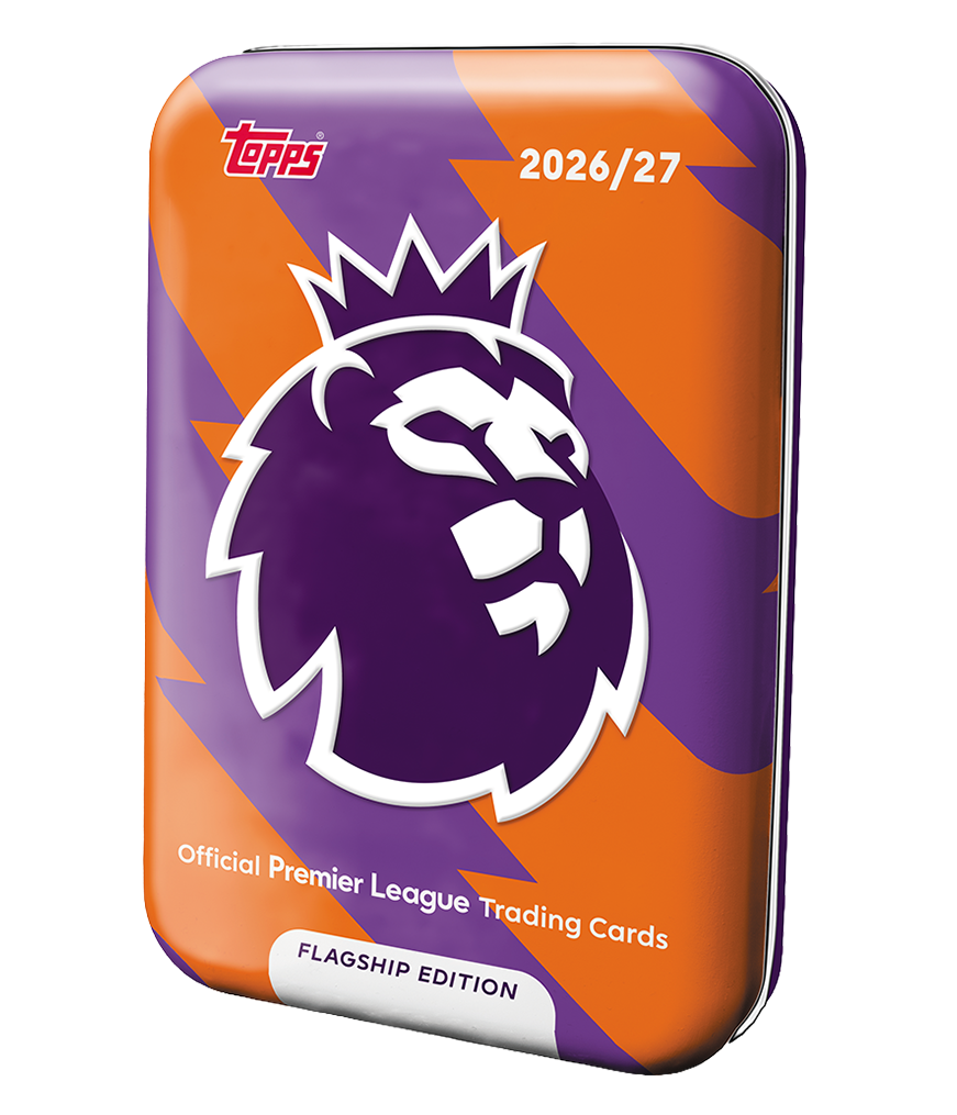 Topps Flagship Premier League 2026/27 – Mega Tin – Beispielmotiv, Lieferung 1 Tin