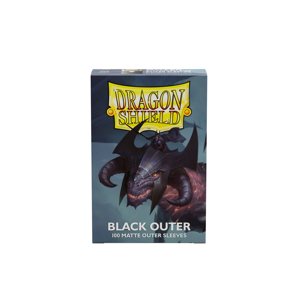 Dragon Shield Matte Outer Sleeves - Black - 100 Stück - Produktansicht