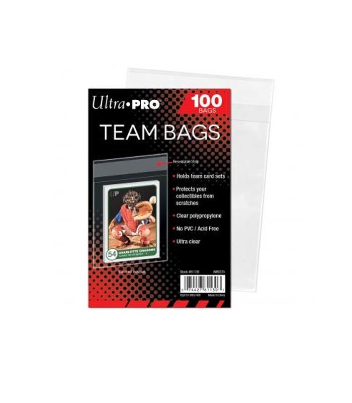 Ultra PRO Team Bags - Wiederverschließbare Kartenbeutel - 100 Stück - Produktansicht