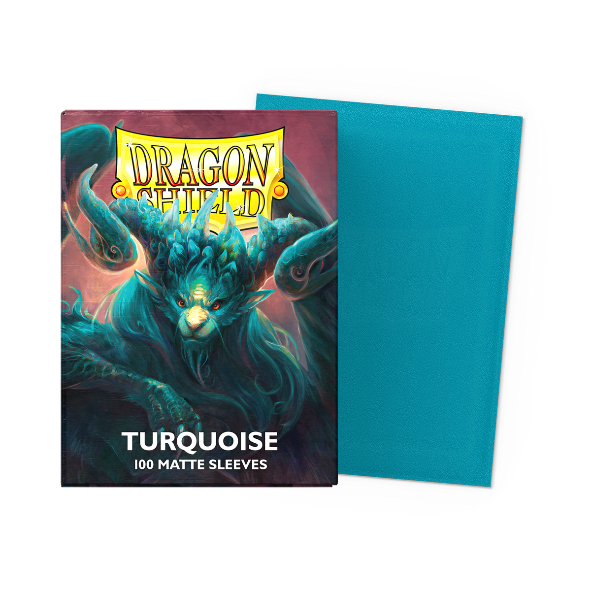 Dragon Shield Matte Kartenhüllen - Turquoise - 100 Stück - Produktansicht