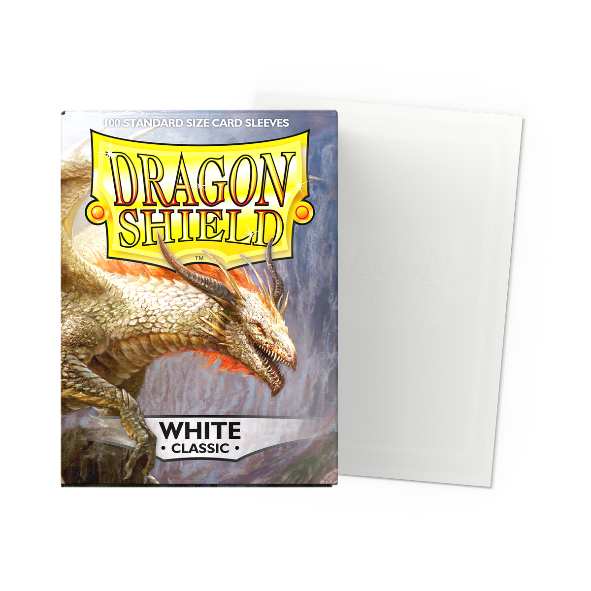Dragon Shield Classic Kartenhüllen - White - 100 Stück - Produktansicht