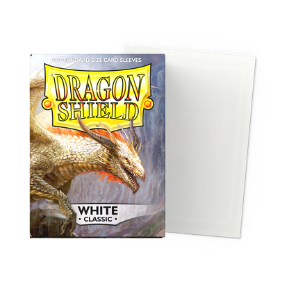 Dragon Shield Classic Kartenhüllen - White - 100 Stück - Produktansicht