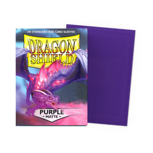 Dragon Shield Matte Kartenhüllen - Purple - 100 Stück - Produktansicht