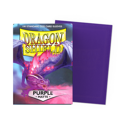 Dragon Shield Matte Kartenhüllen - Purple - 100 Stück - Produktansicht