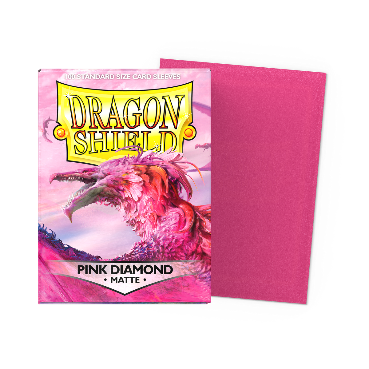 Dragon Shield Matte Kartenhüllen - Pink Diamond - 100 Stück - Produktansicht