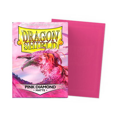 Dragon Shield Matte Kartenhüllen - Pink Diamond - 100 Stück - Produktansicht