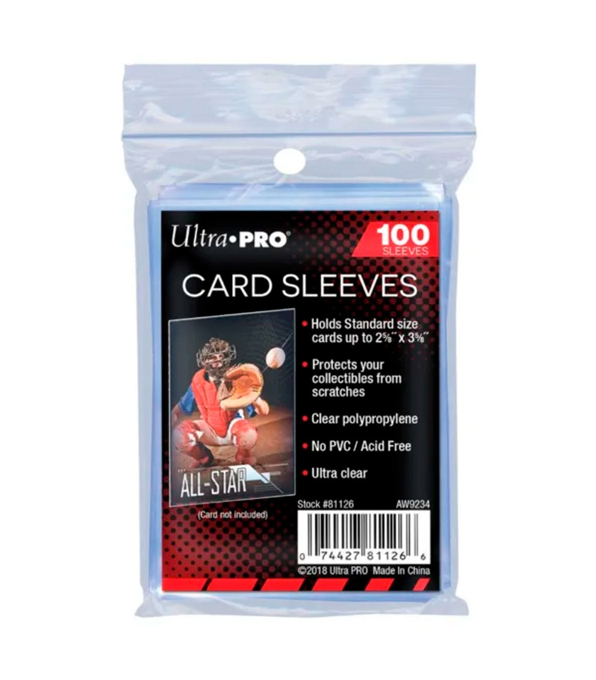Ultra PRO Regular Card Sleeves - Transparent - 100 Stück - Produktansicht