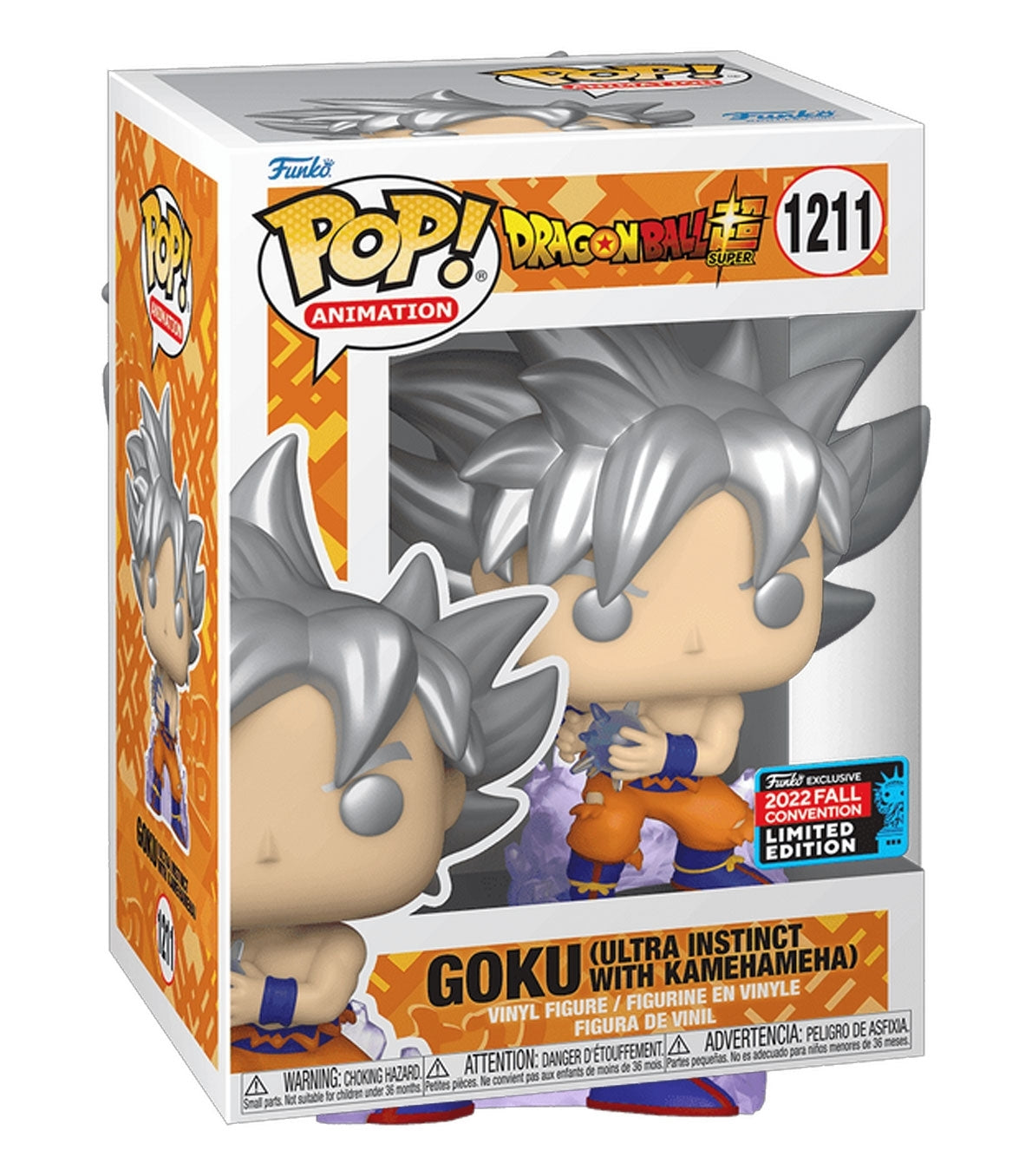 Funko POP! Dragon Ball Super - Goku Ultra Instinct with Kamehameha #1211 - NYCC Shared - weitere Ansicht