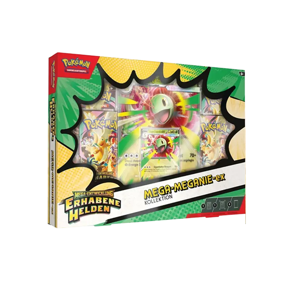 Pokémon Erhabene Helden – Mega-Meganie-ex Kollektion, deutsche Ausgabe
