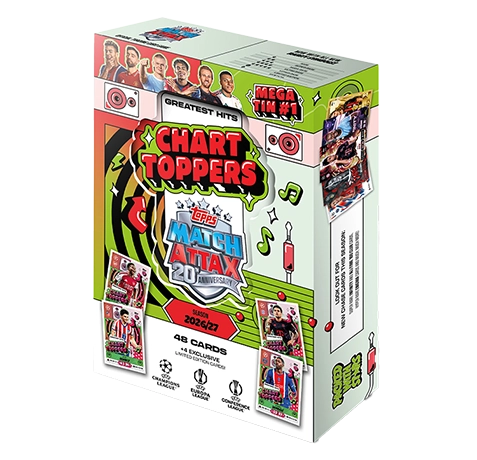 Topps Match Attax UEFA Club Competitions 2026/27 – Mega Tin – Beispielmotiv, Lieferung 1 Tin